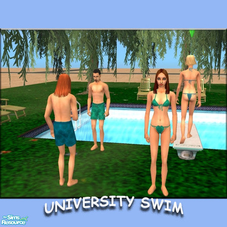 Sims 2 — UNIVERSITY SWIM by gbourn — elegant swimwear made with expensive fabric for those who believe in quality at all