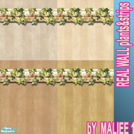 Sims 2 — REALWALL plants and strips by maliee1 — by maliee 1