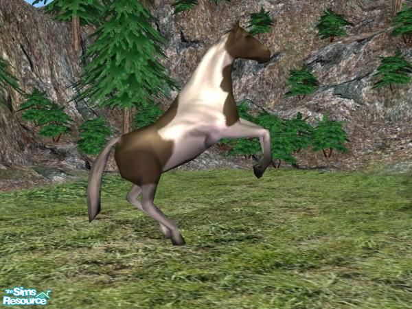 Sims 2 — Rearing Horse Recolour - Paint by Suiryuue — Hi Folks, here's some wild horses for download. I am not the