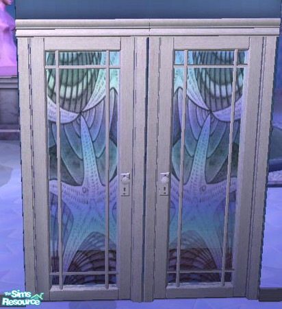 Sims 2 — Candyline Door glass by Cloisonne — Stained glass effect door,glass only.I selected Windkeepers origional white