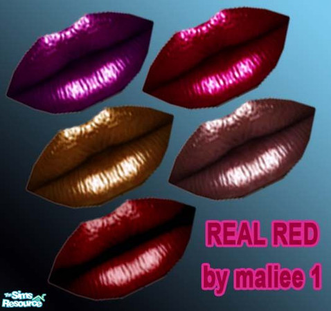 Sims 2 — REAL RED by maliee1 — REAL RED LIPS by maliee 1