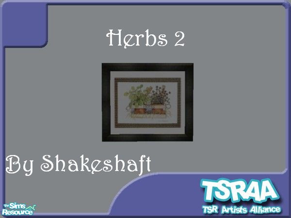 Sims 2 — Herbs 2 by TSR Archive — This is a Picture of a Basket of Herbs part of a set of 2. ** TSRAA Member **