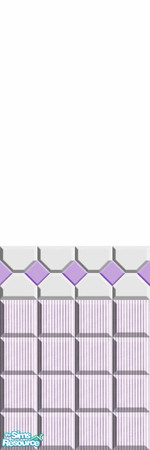 Sims 2 — Tiny Purple Half Tile by Lorah — Part of the Tiny Tile Bathroom Set. 16 walls and 8 floors total. All priced $4