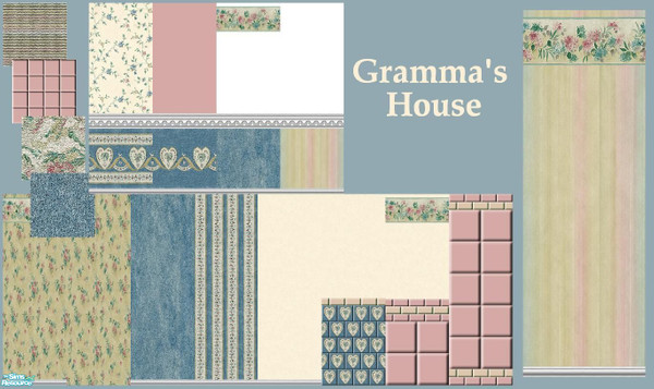 Sims 2 — Gramma's House by Lorah — The grand-children love Gramma's house cheerfully done in pinks, creams, blues and