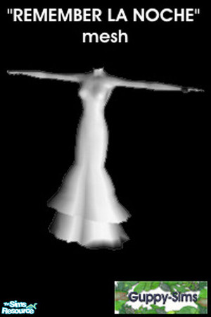 Sims 2 — MESH "Remeber la noche" by guppy_gabriel — An elegant mesh, layered. DON'T REDISTRIBUTE THE MESH.