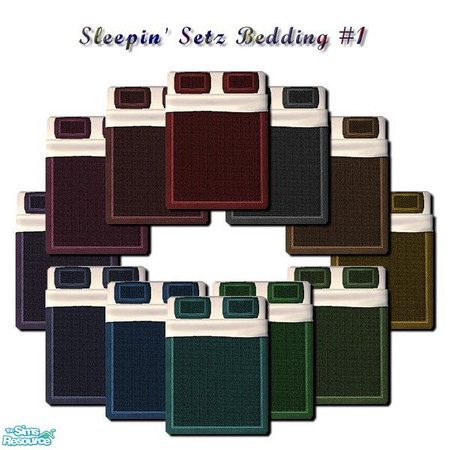 Sims 2 — Sleepin' Setz Beddings #1 by iwubu — Each bedspread hand woven for contrasting texture. A lovely compliment to