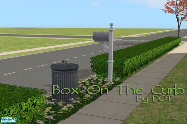 Sims 2 — Boxy Can by DOT — *NO CHEAT REQUIRED* *Please Find in \'Decorative\'* Plants at curb side. For the gardening