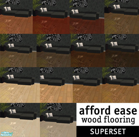 Sims 2 — Afford Ease Wood Flooring by rakelhj — Affordable hardwood flooring for your Sims in many different shades that