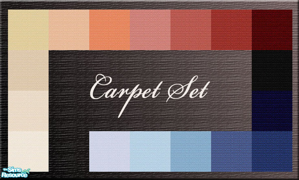 Sims 2 — Carpet Set by SofijaDosen — I\'ve used the texture of one of my favorite Maxis carpets, \"Jedicious