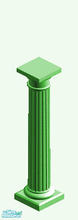 Sims 1 — Green Column by astraltiger — If you\'re looking for a classic-style column, the Zorba Ionic Column is for you.