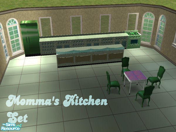 Sims 2 — Momma's Kitchen Set by simmyfan2852 — Buy Momma's kitchen today. She loves her kitchen, and she's sure you'll