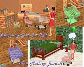 Sims 2 — Shopping Carts for Kids by buntah — I got a request from butterflyprincess22 to remake my shopping cart in a