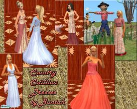 Sims 2 — Country Cotillion Dresses by buntah — A set of cotillion gowns for those Farm Ho-Downs. Thanks to NeptuneSuzy