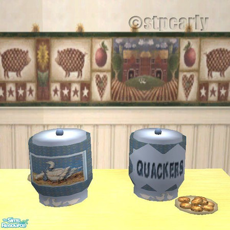 Sims 2 — Geese Cookie Jars by STP Carly — Cookie jars with country designs for that farm fresh feeling in the kitchen.