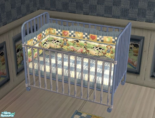 Sims 2 — Little Farmer Nursery - Crib Frame by Bitzybus — Farm inspired nursery set. Also used for some some other of my