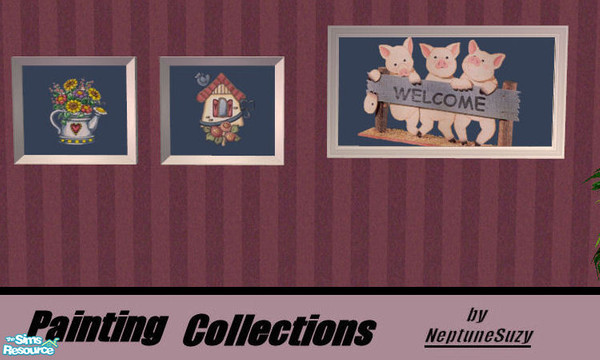 Sims 2 — NSC Paintings Set3 - Country Art by Neptunesuzy — Set of Paintings perfect for that Country Home! Enjoy!