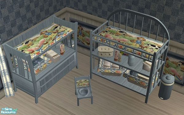 Sims 2 — Little Farmer Nursery - Changing Table R by Bitzybus — Farm inspired nursery set. Works for the potty chair from