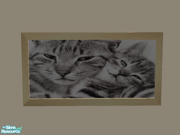 Sims 2 — Pappa Puss by TSR Archive — Part of a set of 5 Adorable Cat Prints. ** TRSAA Member **