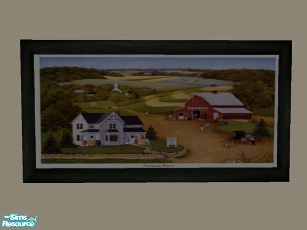 Sims 2 — Farm print 4 by TSR Archive — Part of a set of 4 Farm inspired prints..** TSRAA Member **