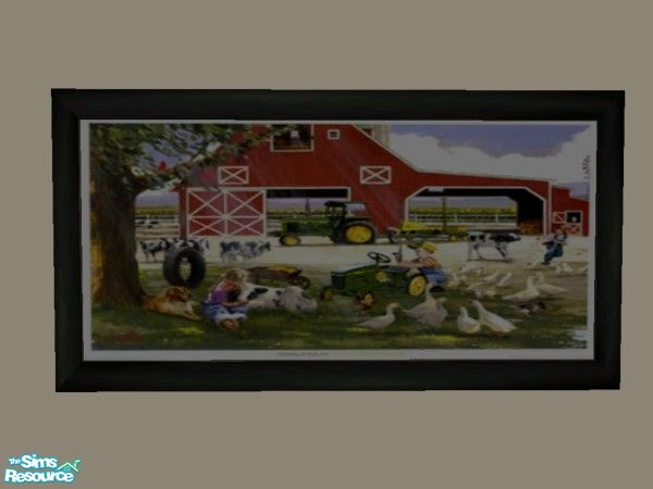 Sims 2 — Farm print 2 by TSR Archive — Part of a set of 4 Farm inspired prints ** TSRAA Member **