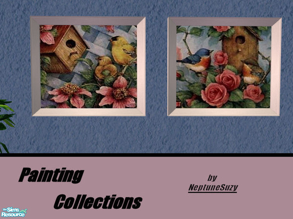 Sims 2 — NSC Paintings Set2 - Country Birds by Neptunesuzy — Pair of "Country Birds" Paintings! Enjoy!