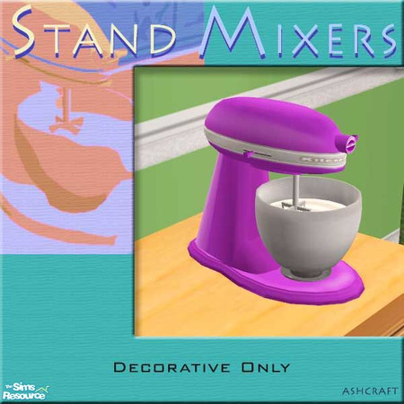 Sims 2 — Stand Mixers--Grape by Cashcraft — Homemade breads, cakes, cookies, and other goodies are a snap with this