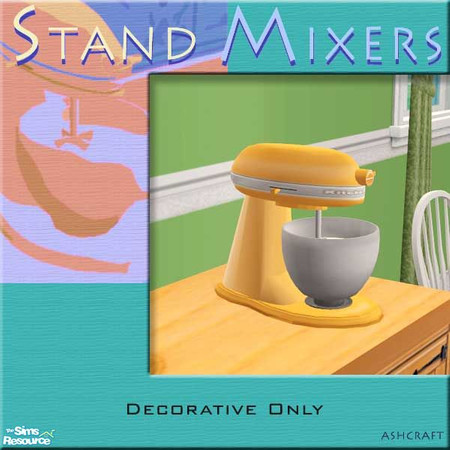 Sims 2 — Stand Mixers--Tangerine by Cashcraft — Homemade breads, cakes, cookies, and other goodies are a snap with this