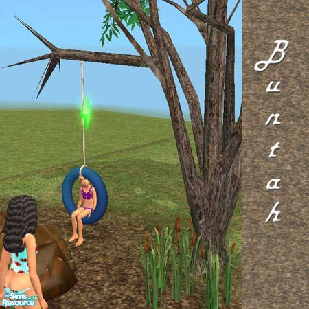 Sims 2 — Blue Hanging Inner Tube by buntah — This is a recolor of my Hanging Inner Tube. It needs that mesh and my Tree
