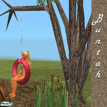 Sims 2 — Red Hanging Inner Tube by buntah — This is a recolor of my Hanging Inner Tube. It needs that mesh and my Tree
