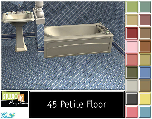 Sims 2 — Studio K 45 Petite Floor_01 by StudioKhagerks — 