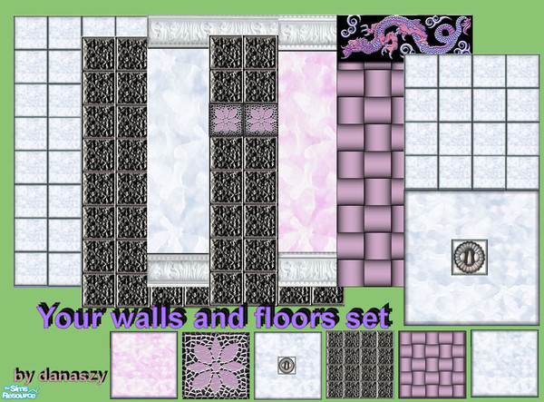 Sims 2 — Your walls and floors set by danaszy — A nice set. I hoppe you like it. Please download and enjoy! Thanks