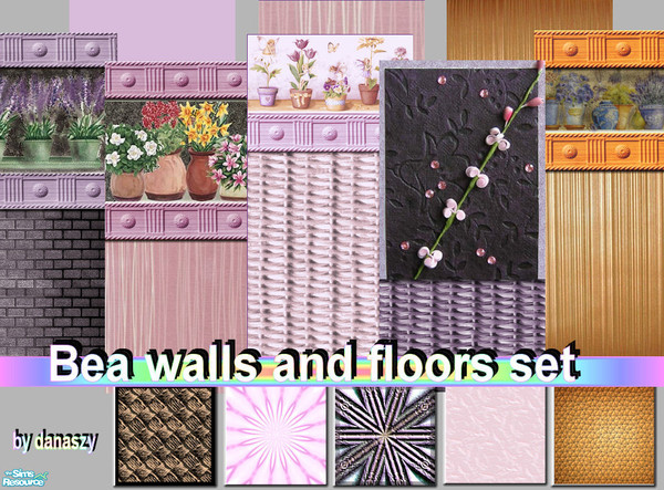 Sims 2 — Bea walls and floors set by danaszy — A nice Bea set. I hoppe you like my work. Please download and enjoy. Thank