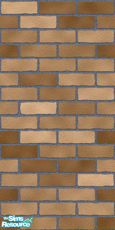 Sims 2 — dark brownblue brick by slinki — dark brown blue brick This wall is made to go with the blue denim set. Created