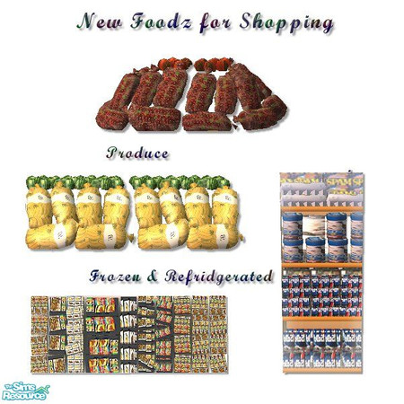 Sims 2 — New Food Setz by iwubu — New Food Setz - The final touch of my Shop Setz and Shop Wood collections. You can now