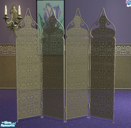 Sims 2 — Screen HarmonyBedroom by Cloisonne — Semi Transparent privacy screen.