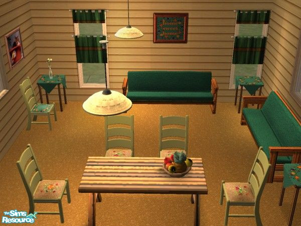Sims 2 — Country sunshine by gbourn — country dinning room recolouring. Many thanks to BUNTAH for the table, BITZYBUS for