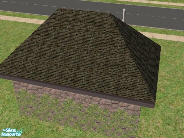 Sims 2 — Stone Roof Samstone by c_literati — Created to fulfill a request made by TSR/TSRAA's Samharr, P.I. :) TSRAA. 