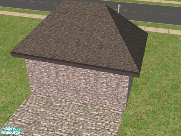 Sims 2 — Stone Roof Ashlar by c_literati —  TSRAA. 