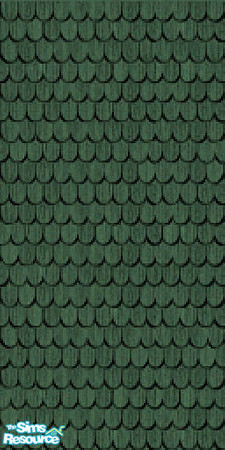 Sims 2 — Green Fishscale Shingles by c_literati — TSRAA