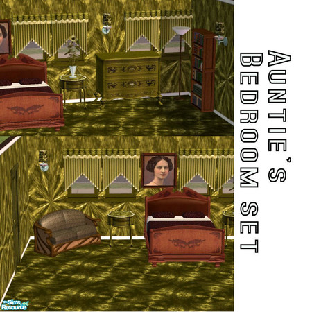 Sims 2 — Auntie's Bedroom by simmyfan2852 — Auntie's bedroom is now available for your sims house! This victorian gold