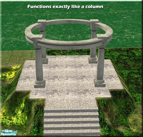 Sims 2 — P&BCloisterColumn by parisienne — This beautiful cloister functions just like the Maxis columns. You can
