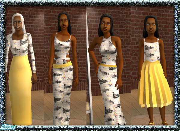 Sims 2 — Steelers Female Formals by Bayou_Babe —  
