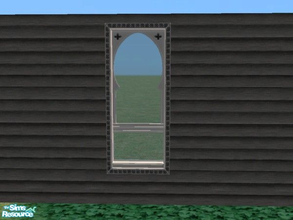 Sims 2 — Magic Town Build Morrocan Window White F by c_literati — Recolors for nomad or haunted houses. TSRAA.