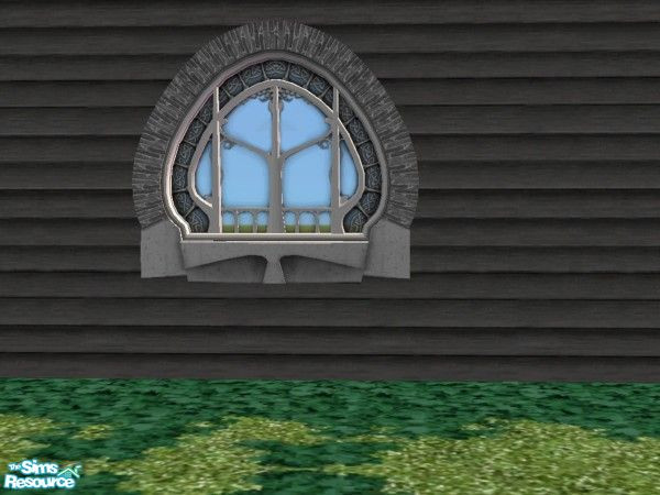 Sims 2 — Magic Town Build Large Window White Fram by c_literati — Recolors for nomad or haunted houses. TSRAA.