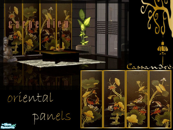 Sims 2 — Oriental panels in brown by kibanahnah — A set of oriental wallpapers.They are flowless, which means that you