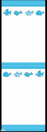 Sims 2 — \'My Little Sealife\' Bedroom Collection: Wall 1 by shadow66 — A sealife inspired bedroom featuring dolphins,