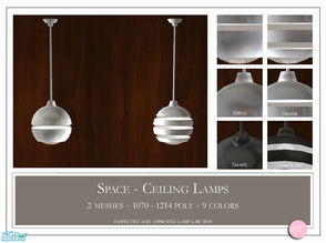 Sims 2 — Space Ceiling Lamp by DOT — Space Ceiling Lamp. 2 Meshes Plus Recolors. Sims 2 by DOT of The Sims Resource. 