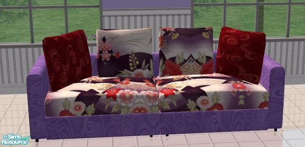 Sims 2 — Oriental Flair Living - Sofa by mom_of2boyz — This set is a recolor of MTcakes Dream Living set.