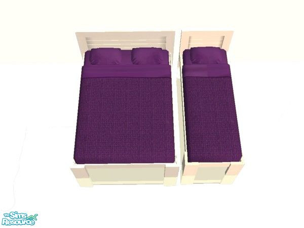 Sims 2 — Grape Bedding Set - Type 3 by simmaniac2005 — Made to match Studio K walls and floors. by Jo D Designs