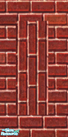 Sims 2 — Red Brik by darci321 — Part of the Assorted Brik n' Brik Collection created by Ylist/darci321.